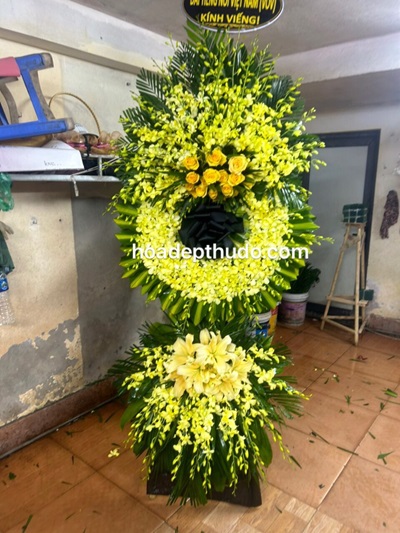 Vòng hoa nhà tang lễ 125 phùng hưng